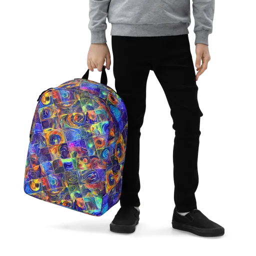 Vivid Vertigo on a Minimalist Backpack