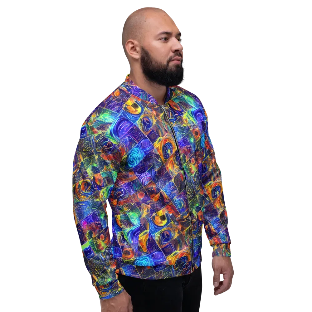 Vivid Vertigo on Bomber Jacket — Right