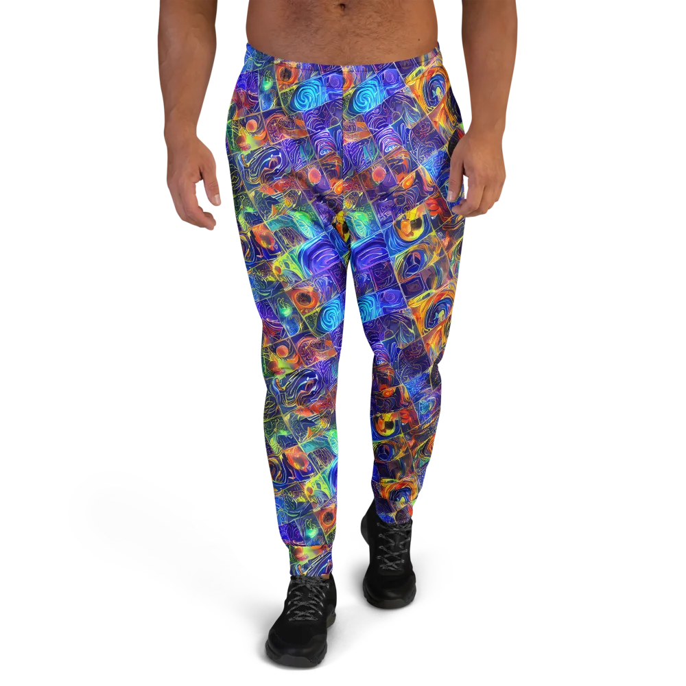 Vivid Vertigo on Men's Joggers — Front