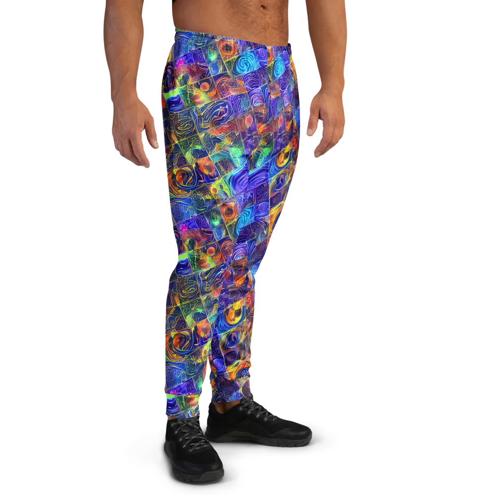 Vivid Vertigo on Men's Joggers — Right