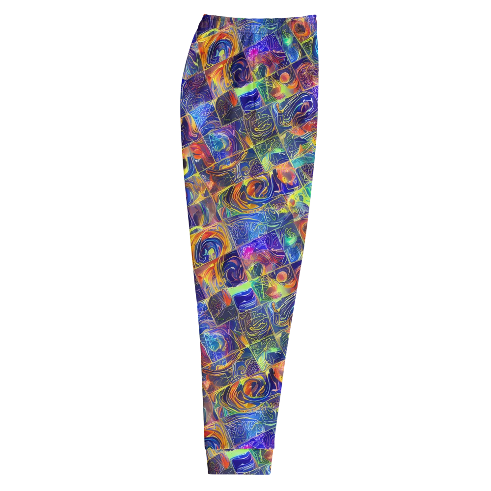 Vivid Vertigo on Men's Joggers — Right