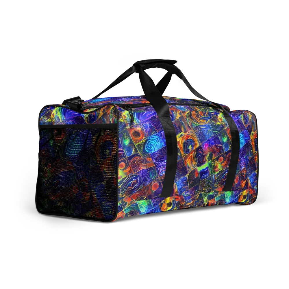 Vivid Vertigo on Duffle Bag — Right Front