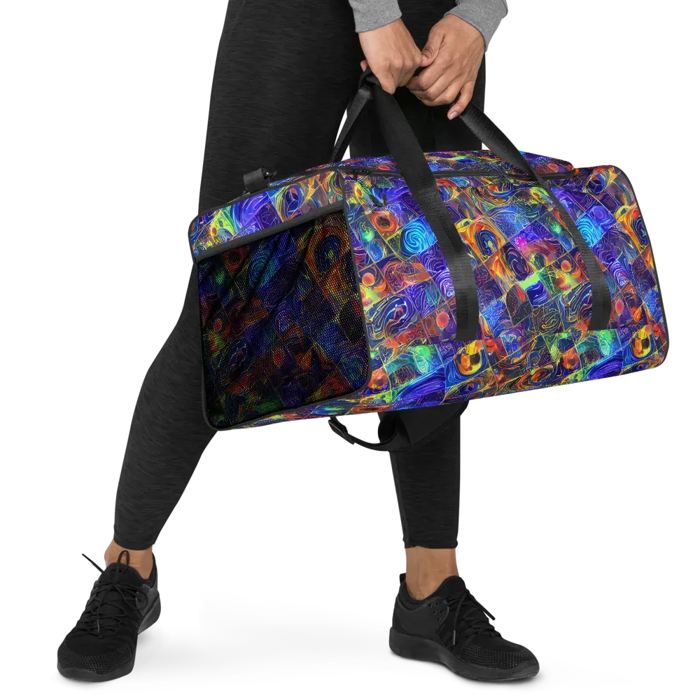 Vivid Vertigo on Duffle Bag — Right Front