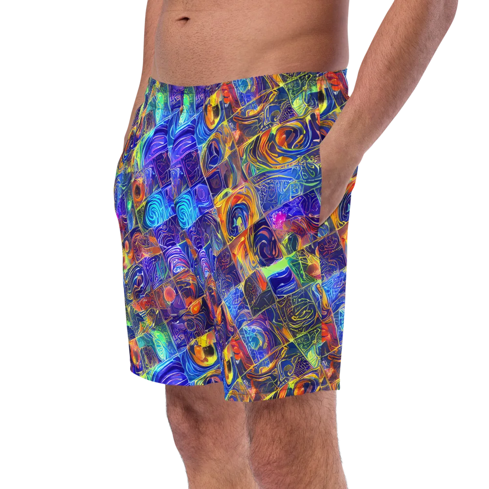 Vivid Vertigo on Swim Trunks — Left Front
