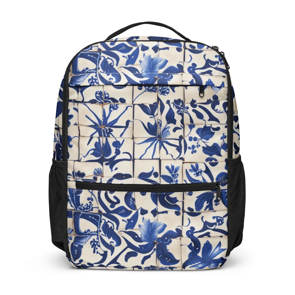 Cobalt Delft on Utility Backpack — Front