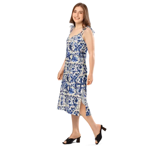 Cobalt Delft on a Slip Dress