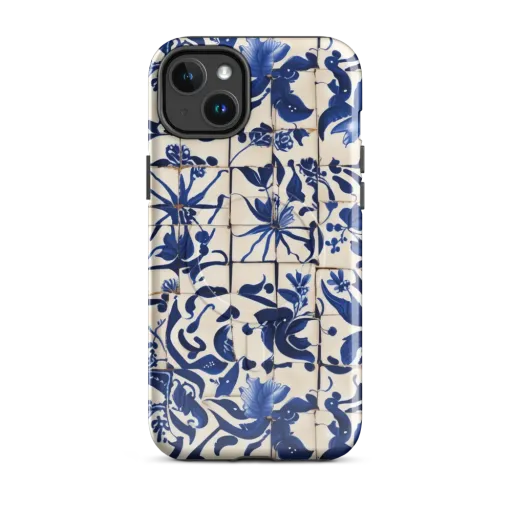Cobalt Delft on a MagSafe Tough Case for iPhone®