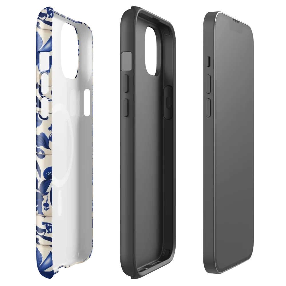 Cobalt Delft on MagSafe Tough Case for iPhone® — Front