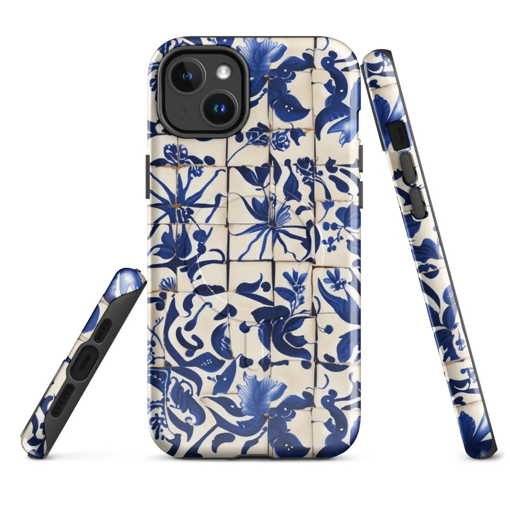 Cobalt Delft on MagSafe Tough Case for iPhone® — Front