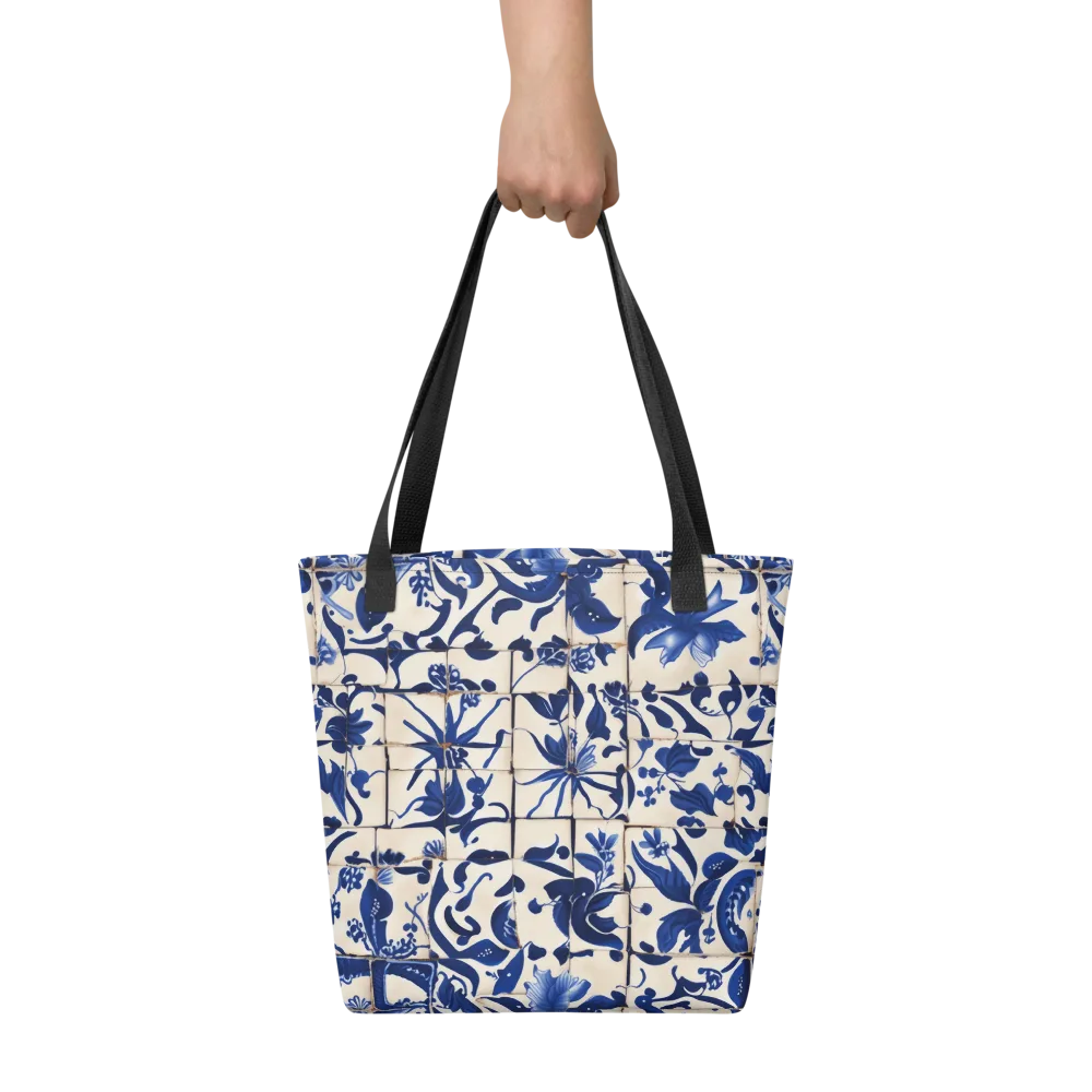 Cobalt Delft on Tote Bag — Front