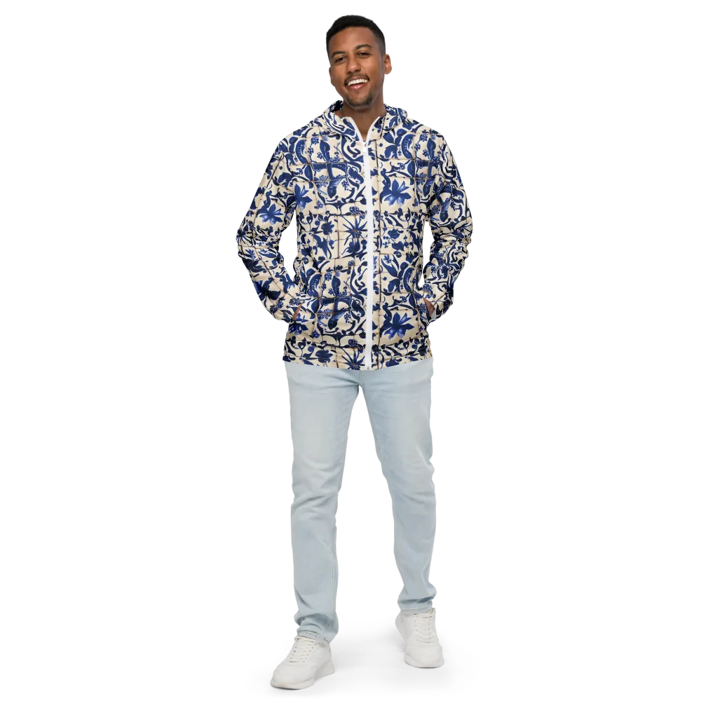 Cobalt Delft on Men's Windbreaker — Front