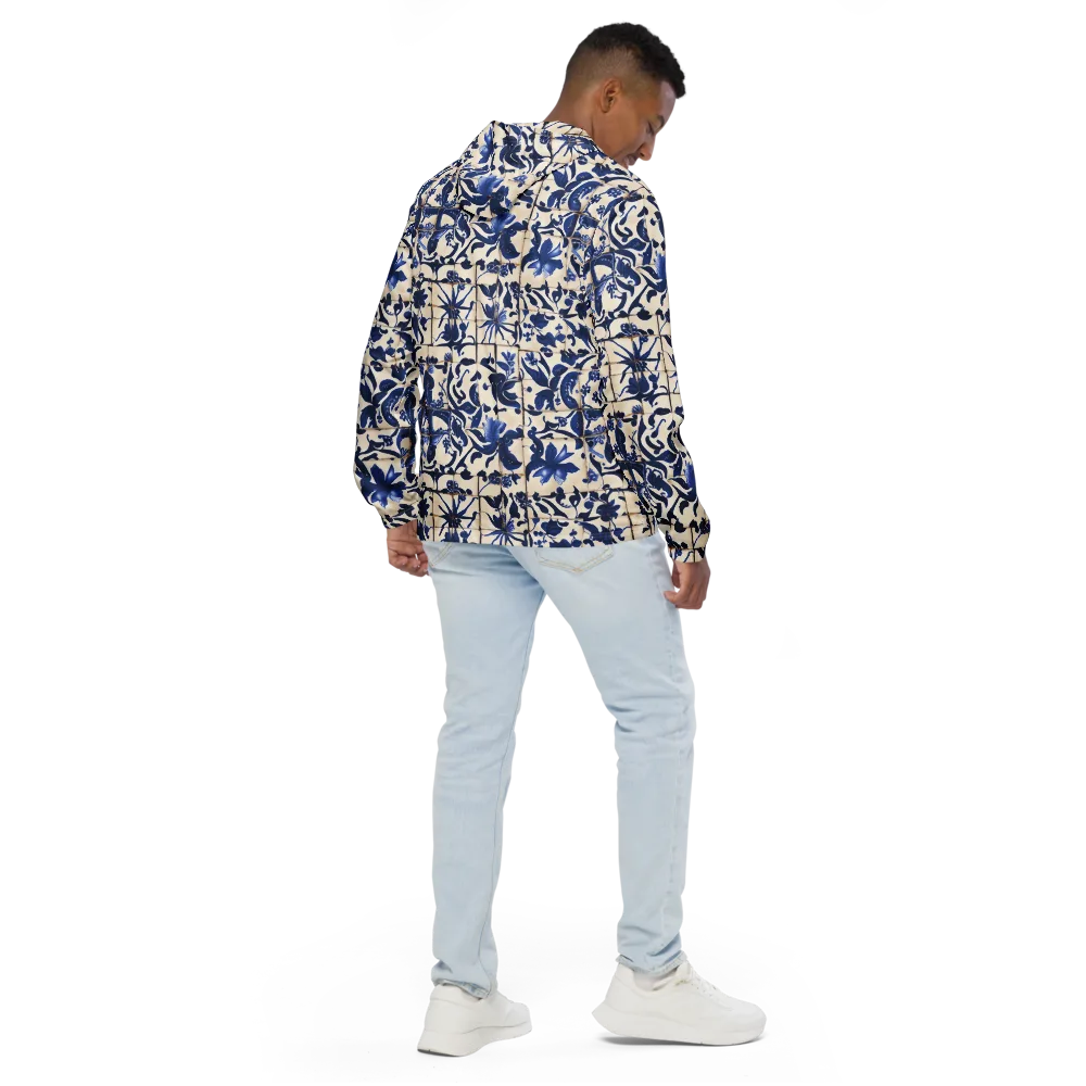 Cobalt Delft on Men's Windbreaker — Back