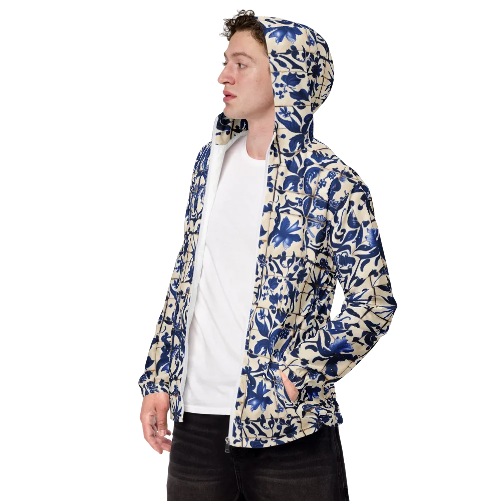 Cobalt Delft on Men's Windbreaker — Left Front