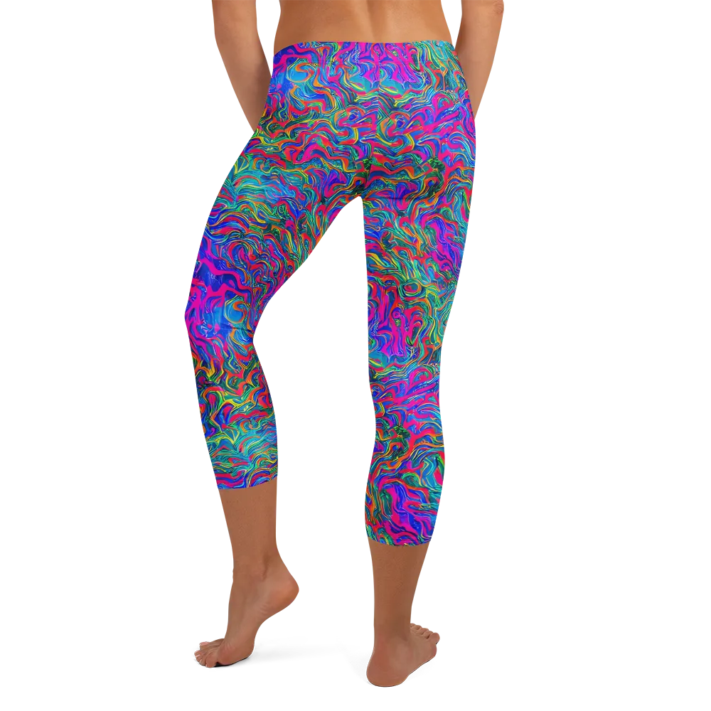 Electric Marmalade on Capri Leggings — Back