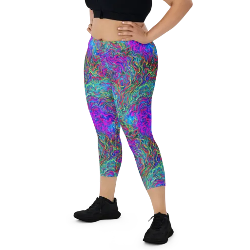 Electric Marmalade on a Capri Leggings