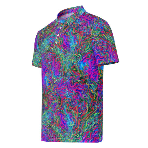 Electric Marmalade on a Men's Slim Fit Polo Shirt