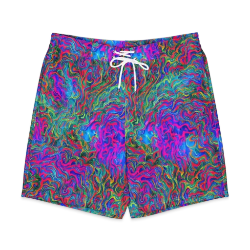 Electric Marmalade on a Men's Board Shorts