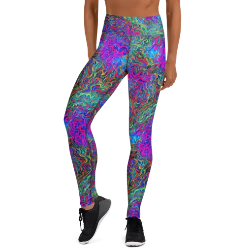 Electric Marmalade on a Yoga Leggings