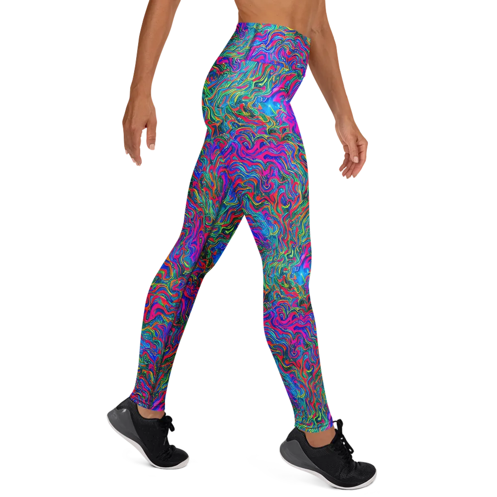Electric Marmalade on Yoga Leggings — Right