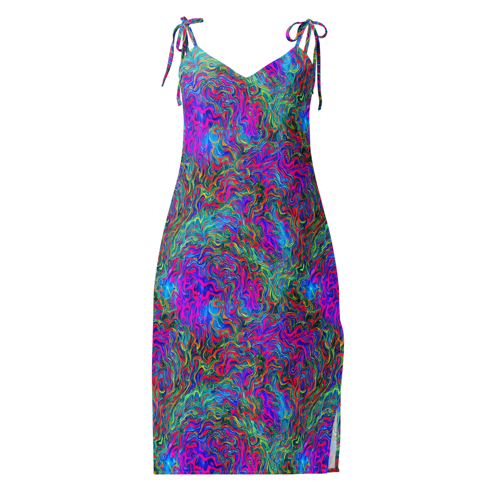 Electric Marmalade on Slip Dress — Front