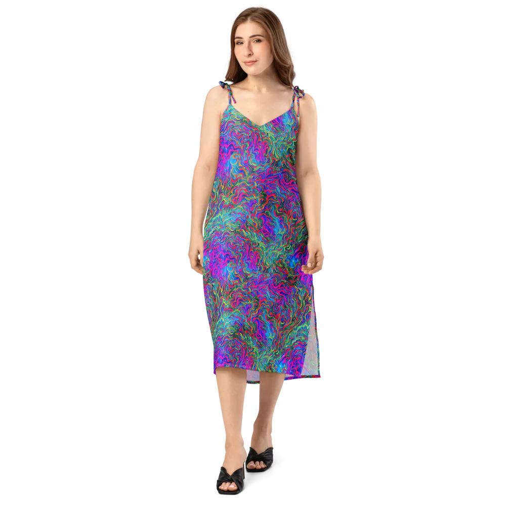 Electric Marmalade on Slip Dress — Front