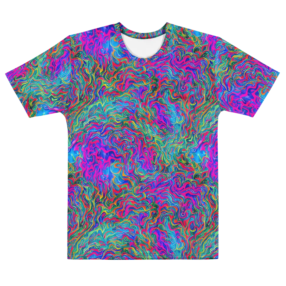 Electric Marmalade on Men's Cotton Crew Neck T-Shirt — Front