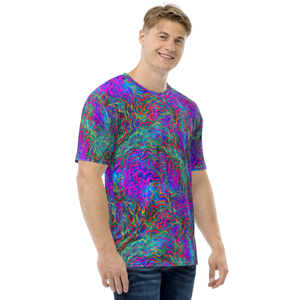 Electric Marmalade on Men's Crew Neck T-Shirt — Right