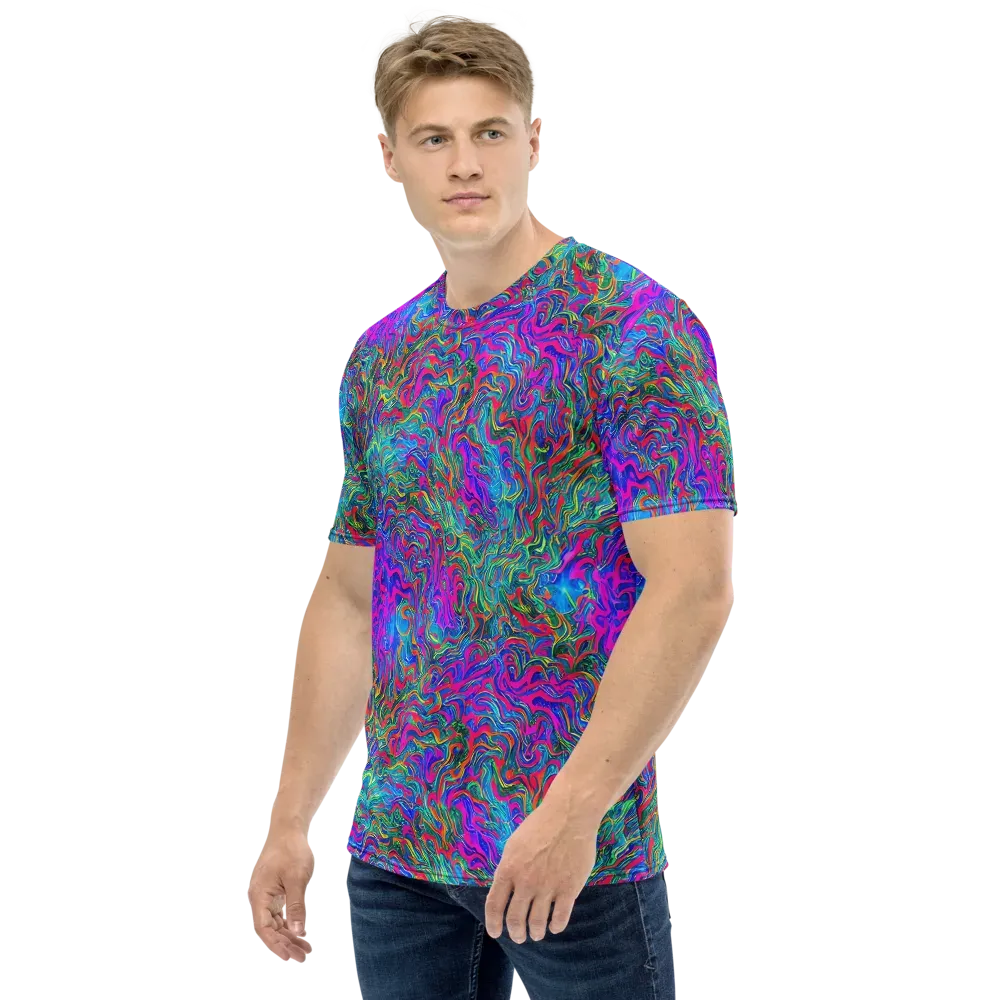 Electric Marmalade on Men's Crew Neck T-Shirt — Left