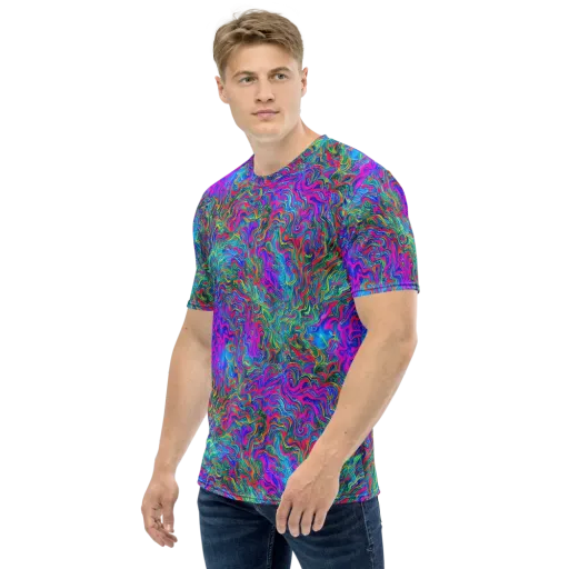 Electric Marmalade on a Men's Crew Neck T-Shirt