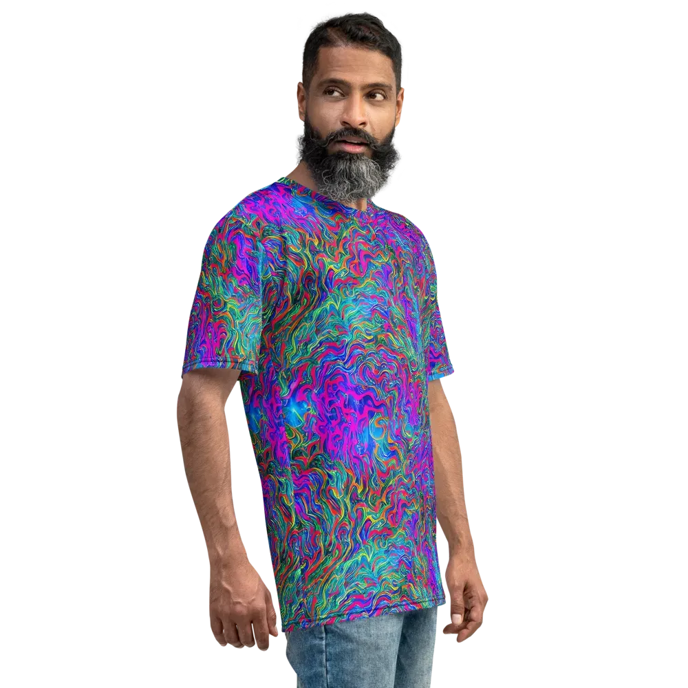 Electric Marmalade on Men's Crew Neck T-Shirt — Right