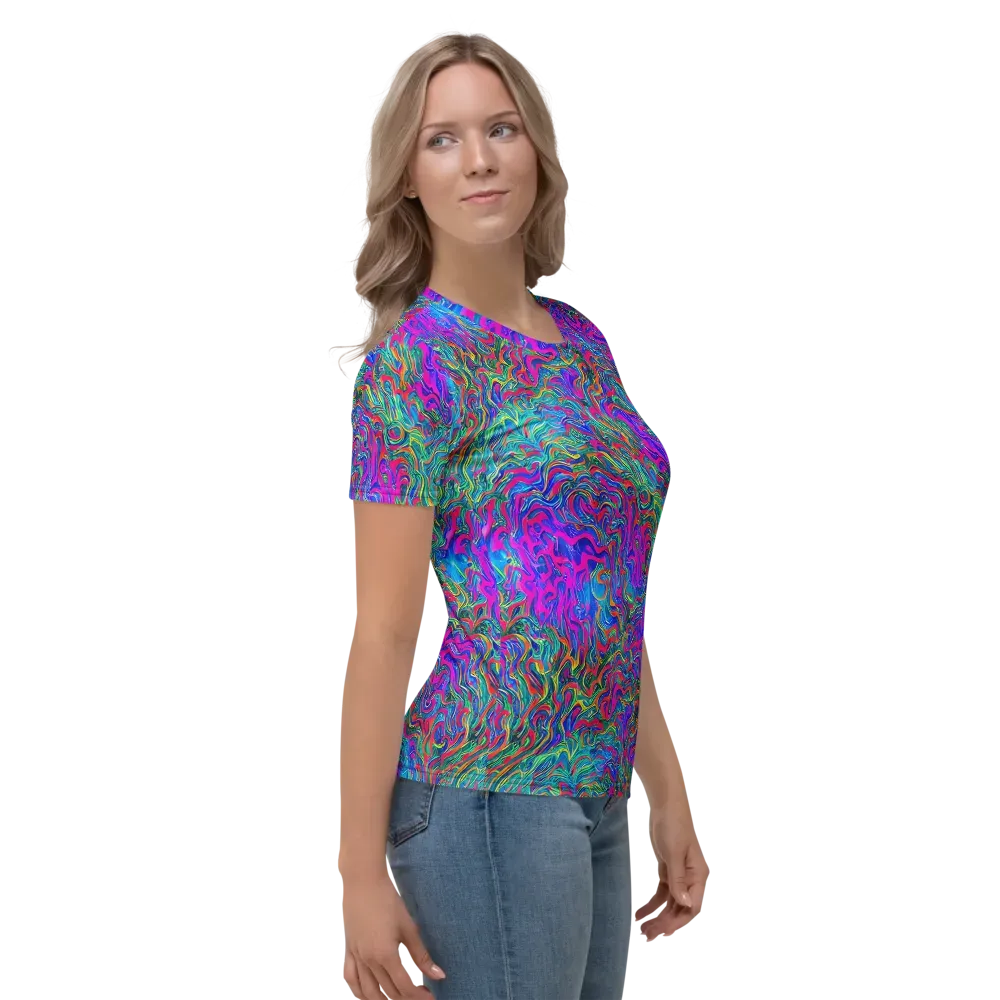 Electric Marmalade on Women's Crew Neck T-Shirt — Right