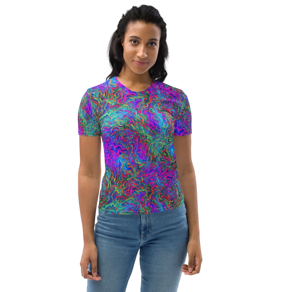 Electric Marmalade on Women's Crew Neck T-Shirt — Front