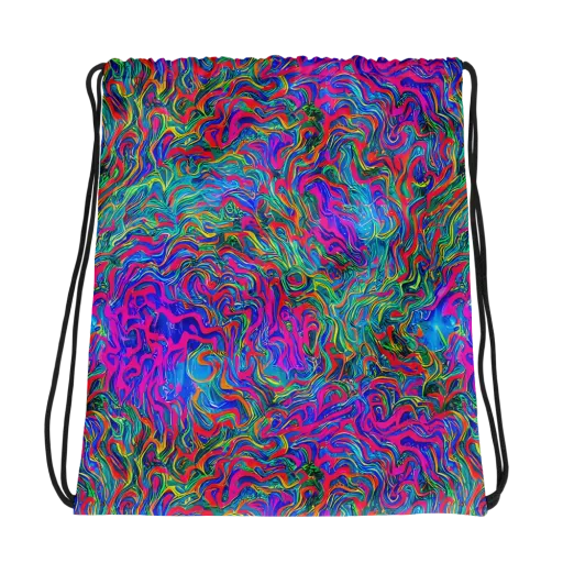 Electric Marmalade on a Drawstring Bag
