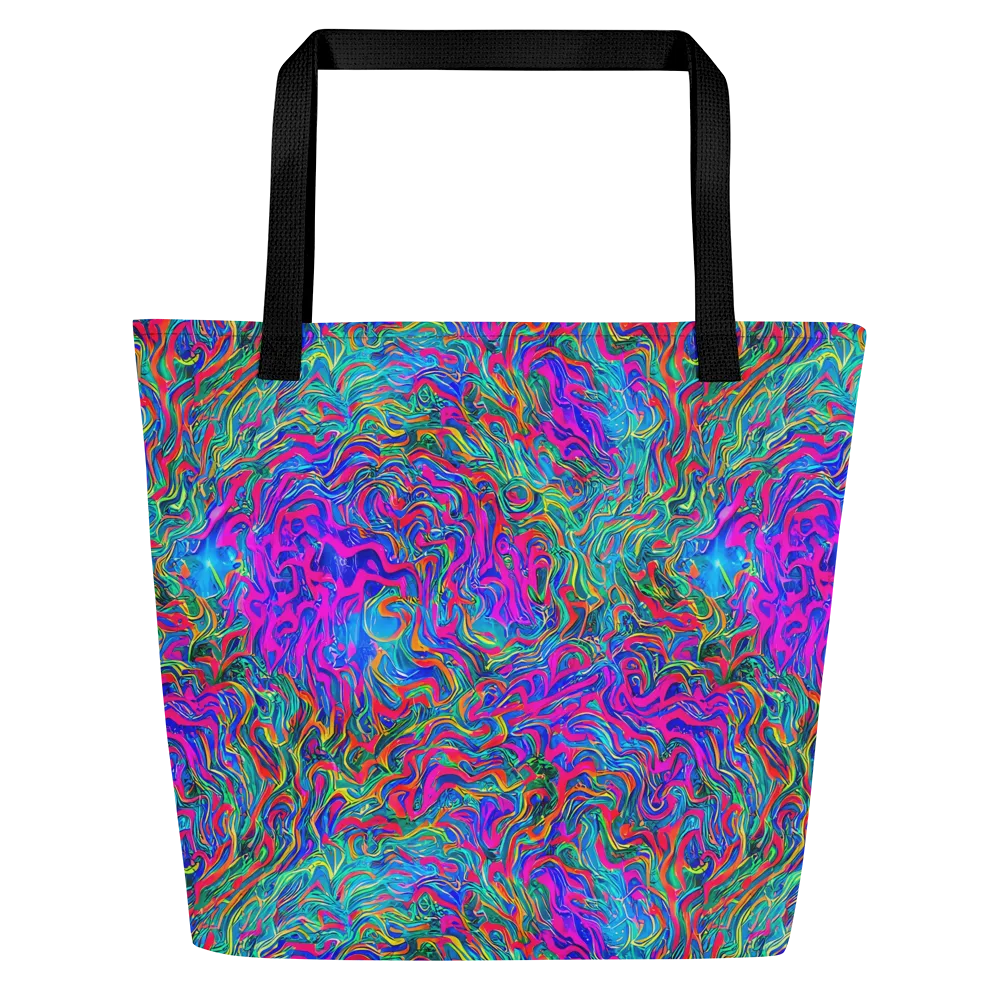 Electric Marmalade on Large Tote Bag W/ Pocket — Front
