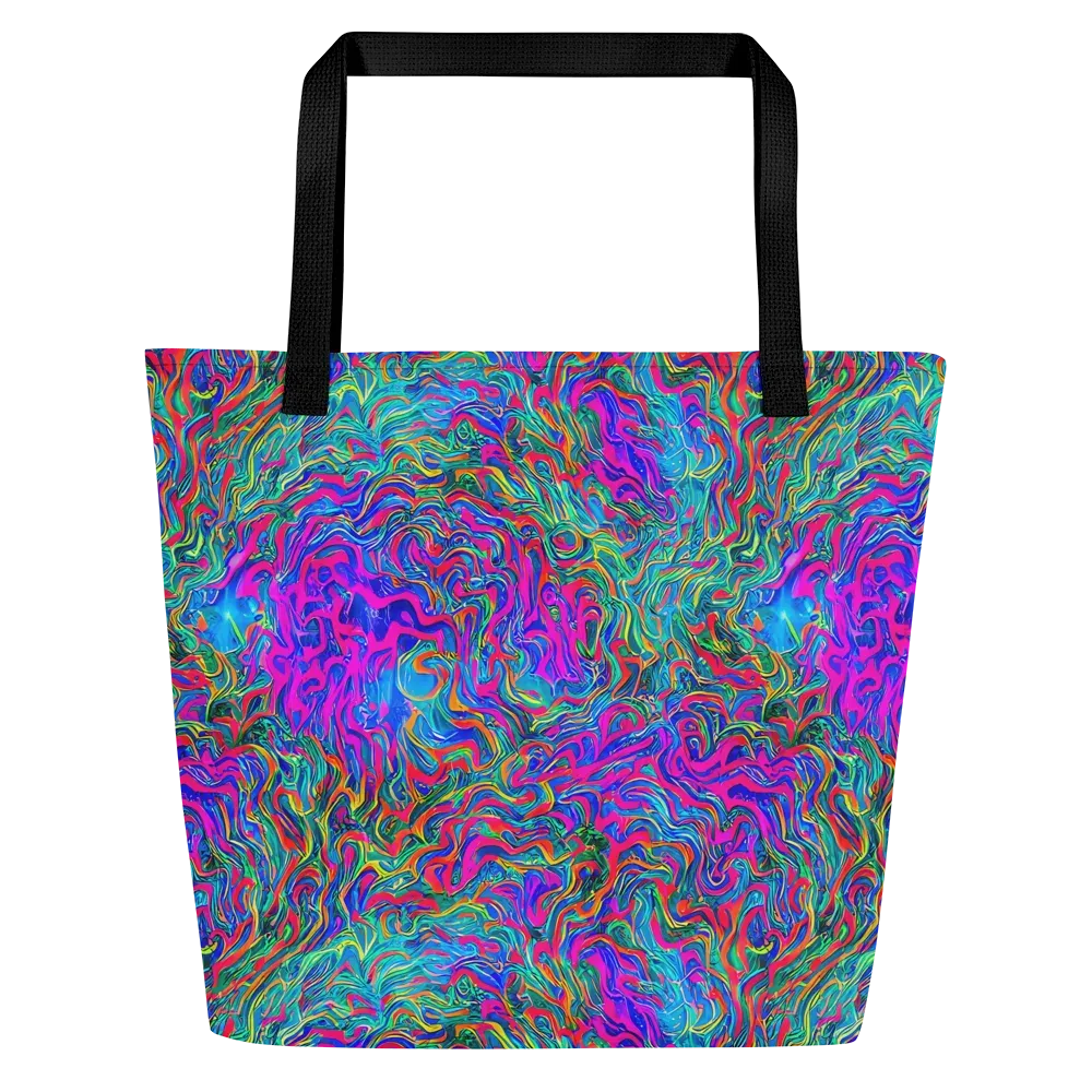 Electric Marmalade on Large Tote Bag W/ Pocket — Front