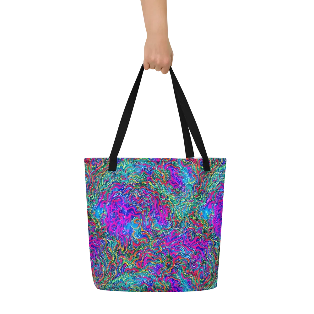 Electric Marmalade on Large Tote Bag W/ Pocket — Front