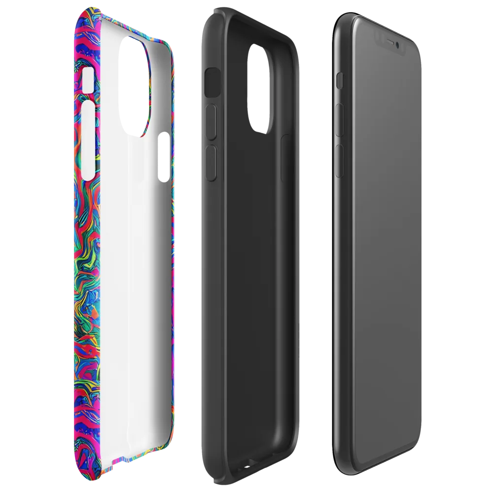 Electric Marmalade on Tough Case for iPhone® — Right