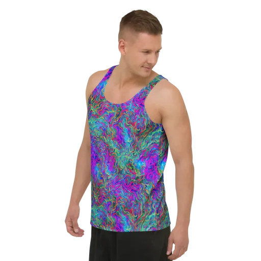 Electric Marmalade on a Men's Tank Top