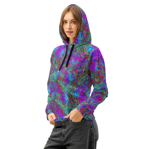 Electric Marmalade on a Cotton Hoodie
