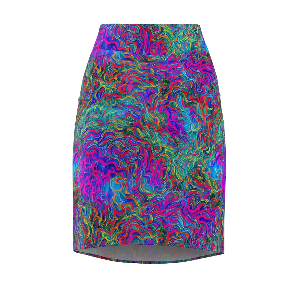 Electric Marmalade on Pencil Skirt — Front