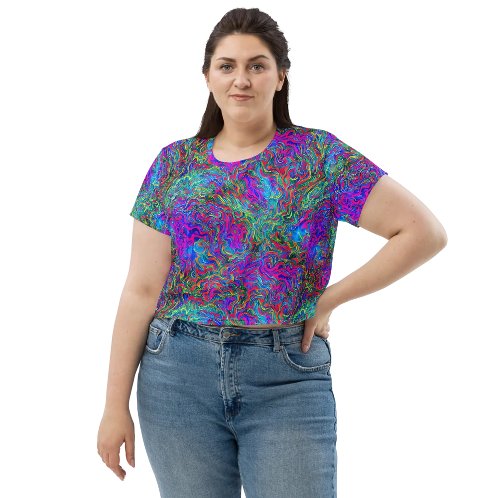 Electric Marmalade on Crop Tee — Front