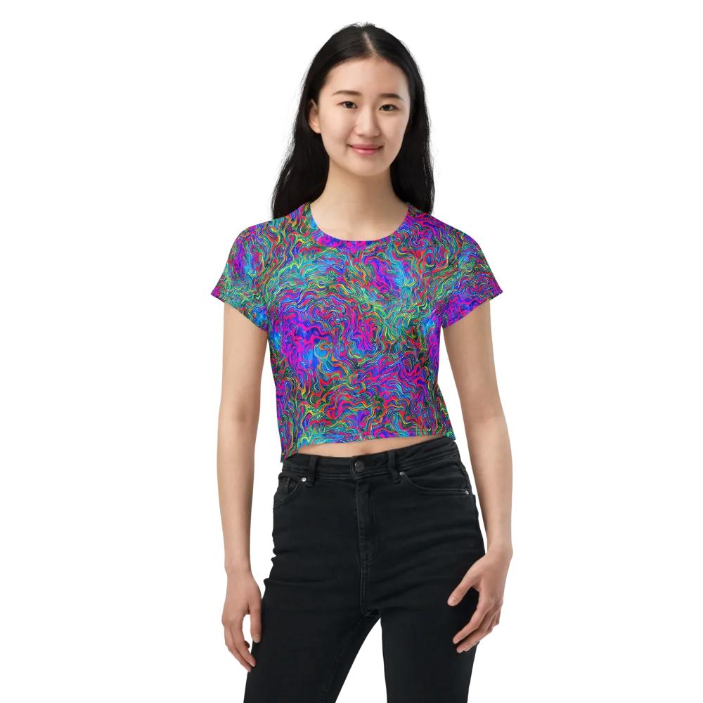 Electric Marmalade on Crop Tee — Front