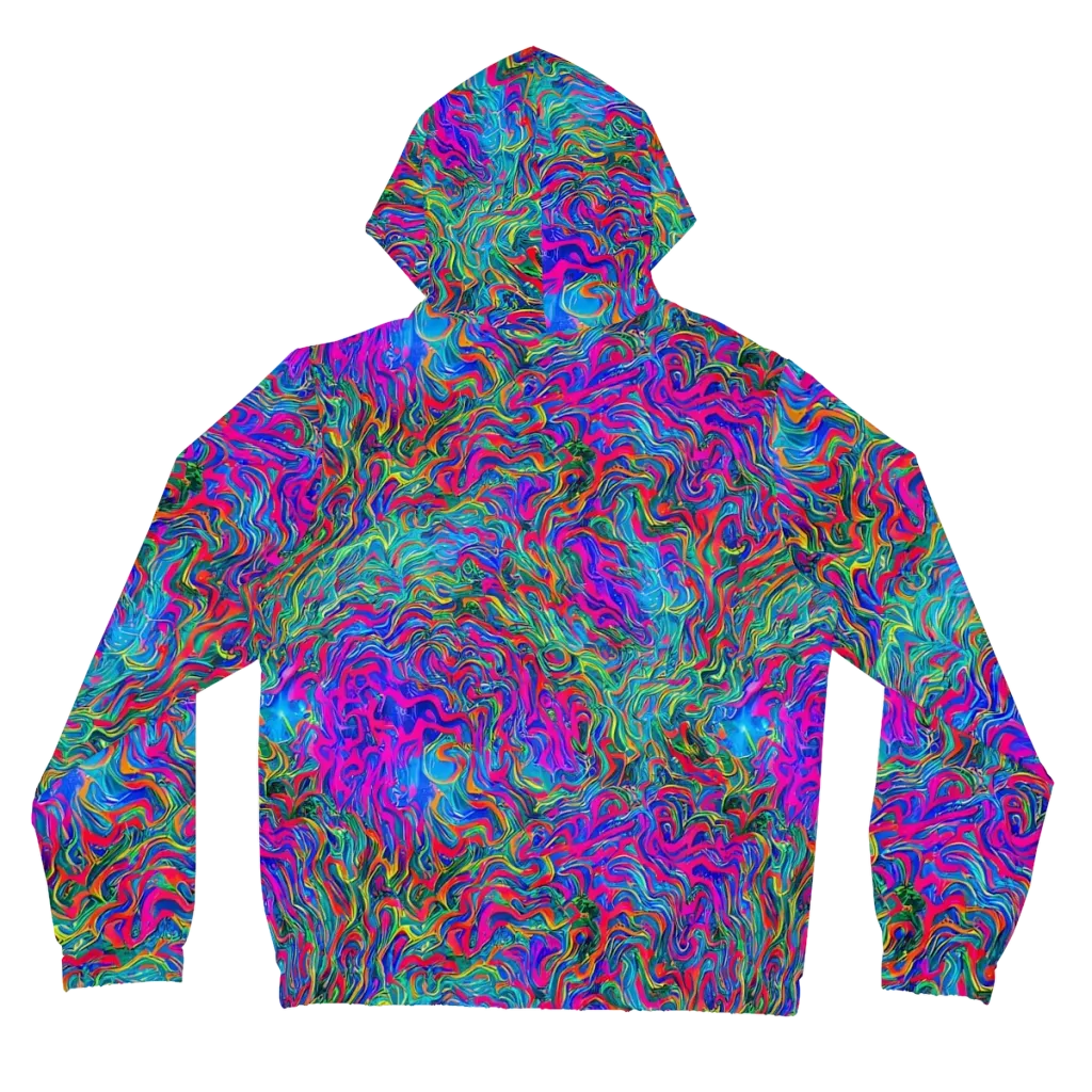 Electric Marmalade on Women's Full-Zip Hoodie — Back