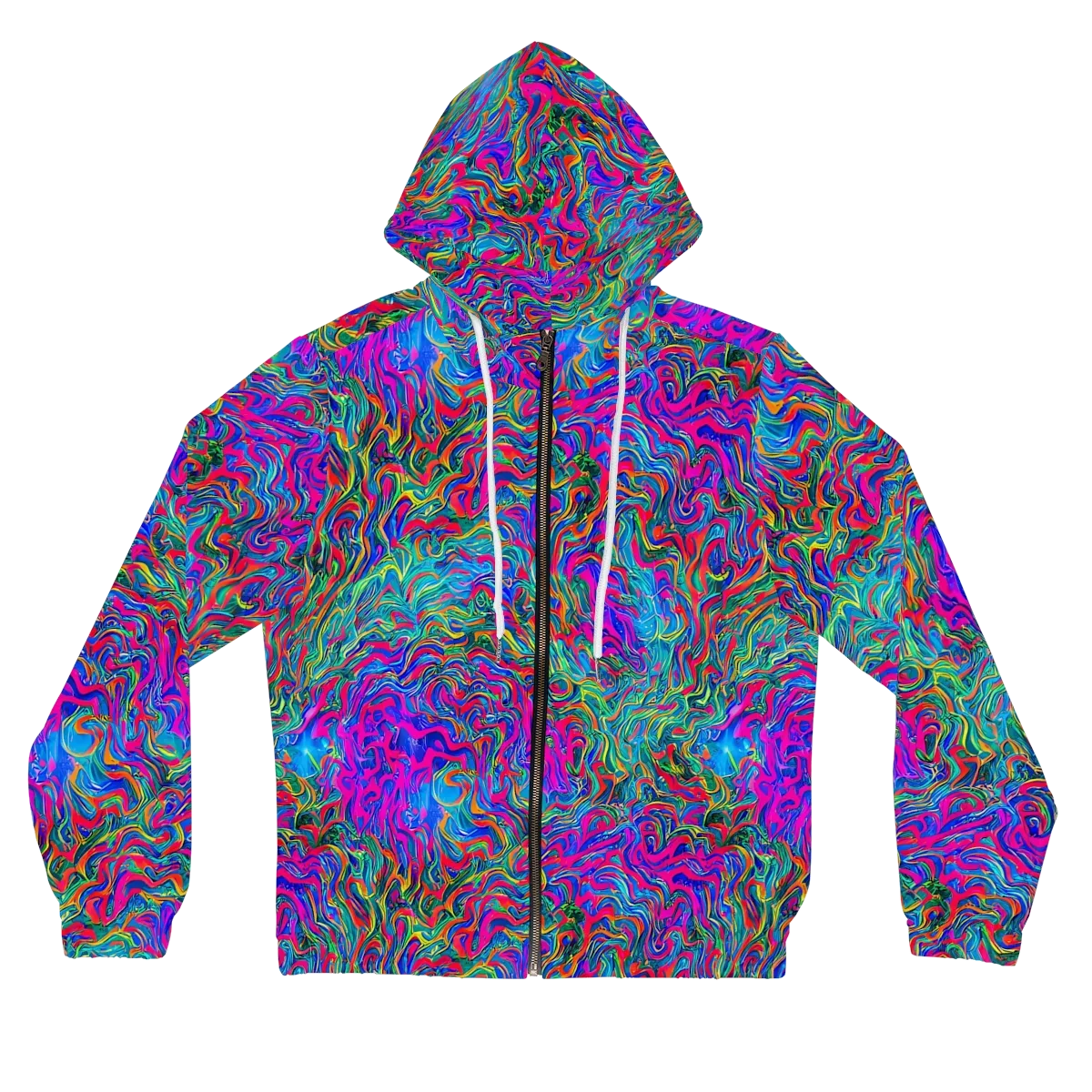 Electric Marmalade on Women's Full-Zip Hoodie — Front