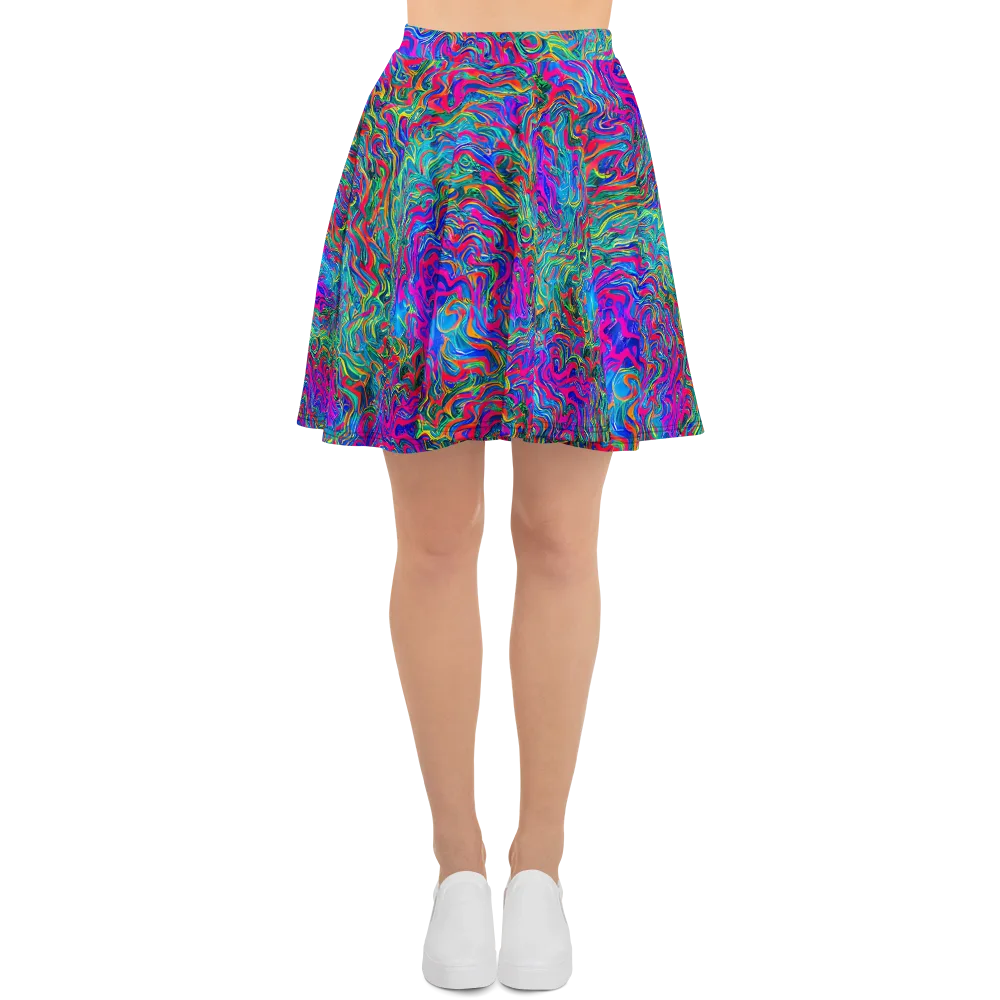 Electric Marmalade on Skater Skirt — Front