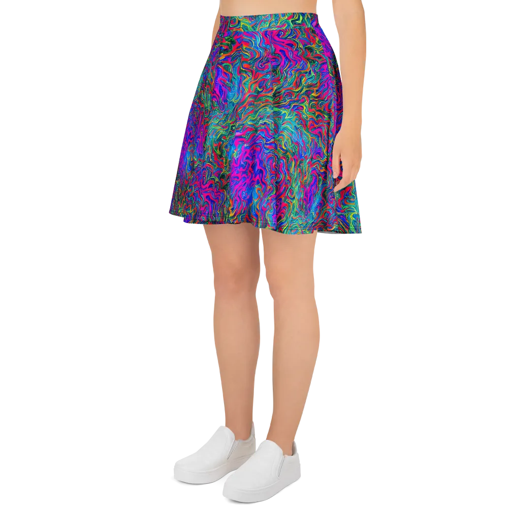 Electric Marmalade on Skater Skirt — Left