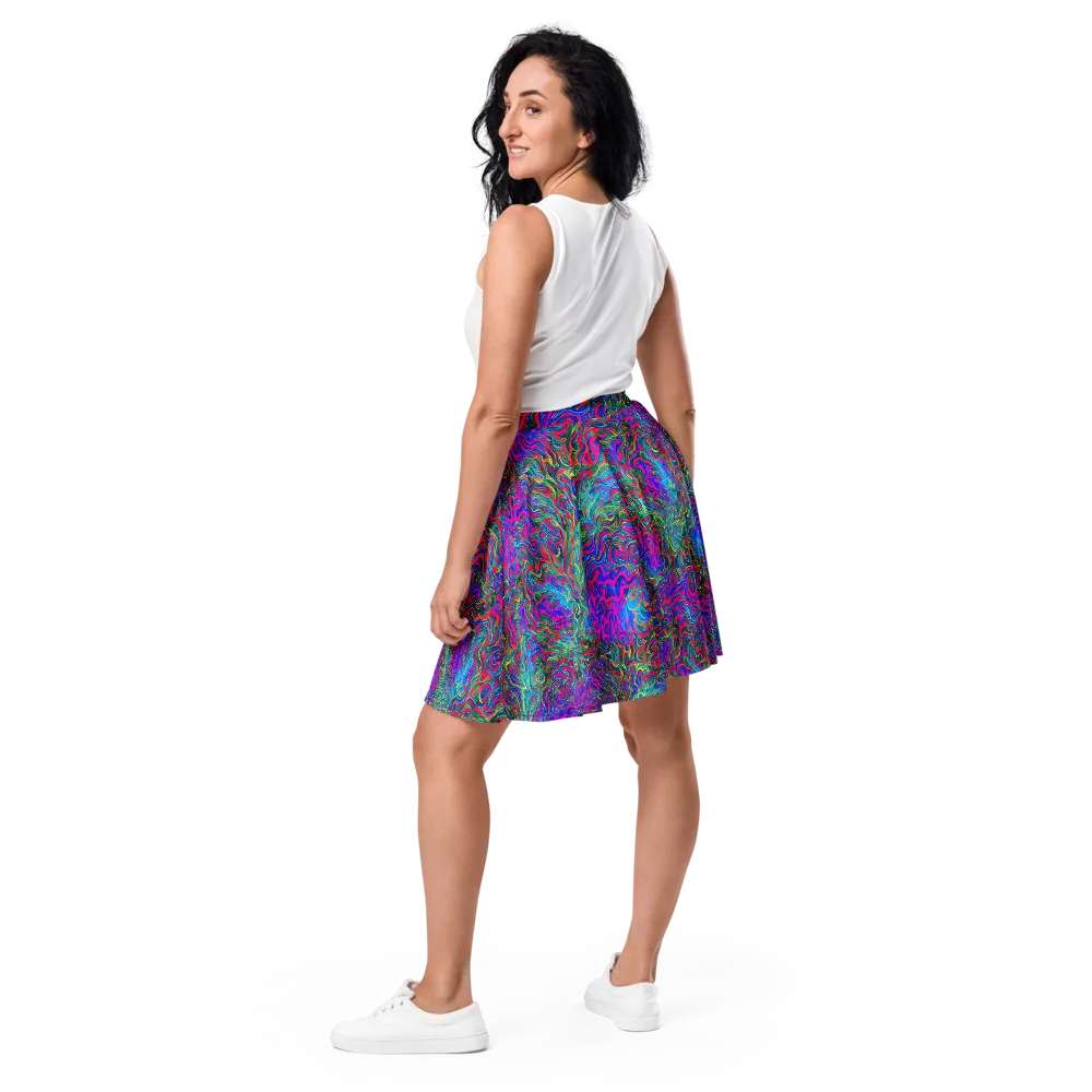 Electric Marmalade on Skater Skirt — Back