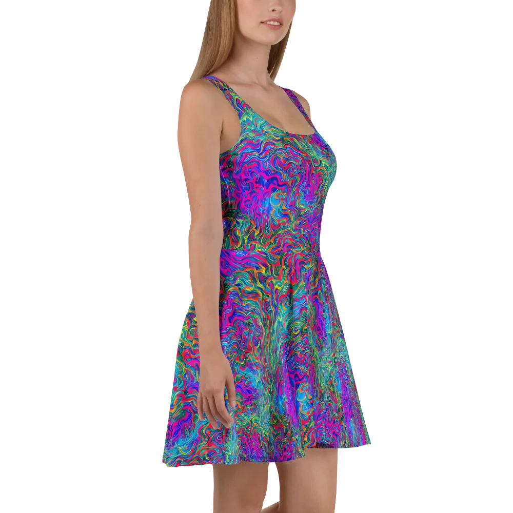 Electric Marmalade on Skater Dress — Right