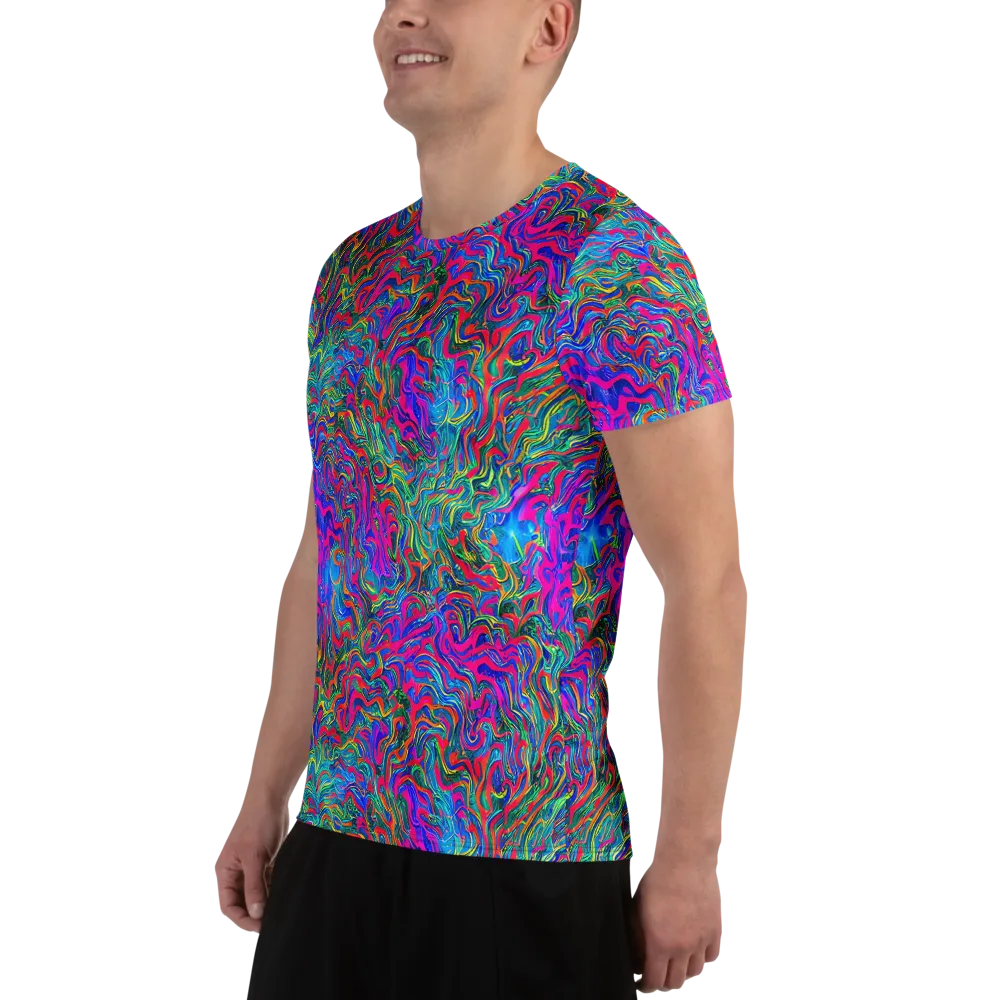 Electric Marmalade on Men's Athletic T-Shirt — Left
