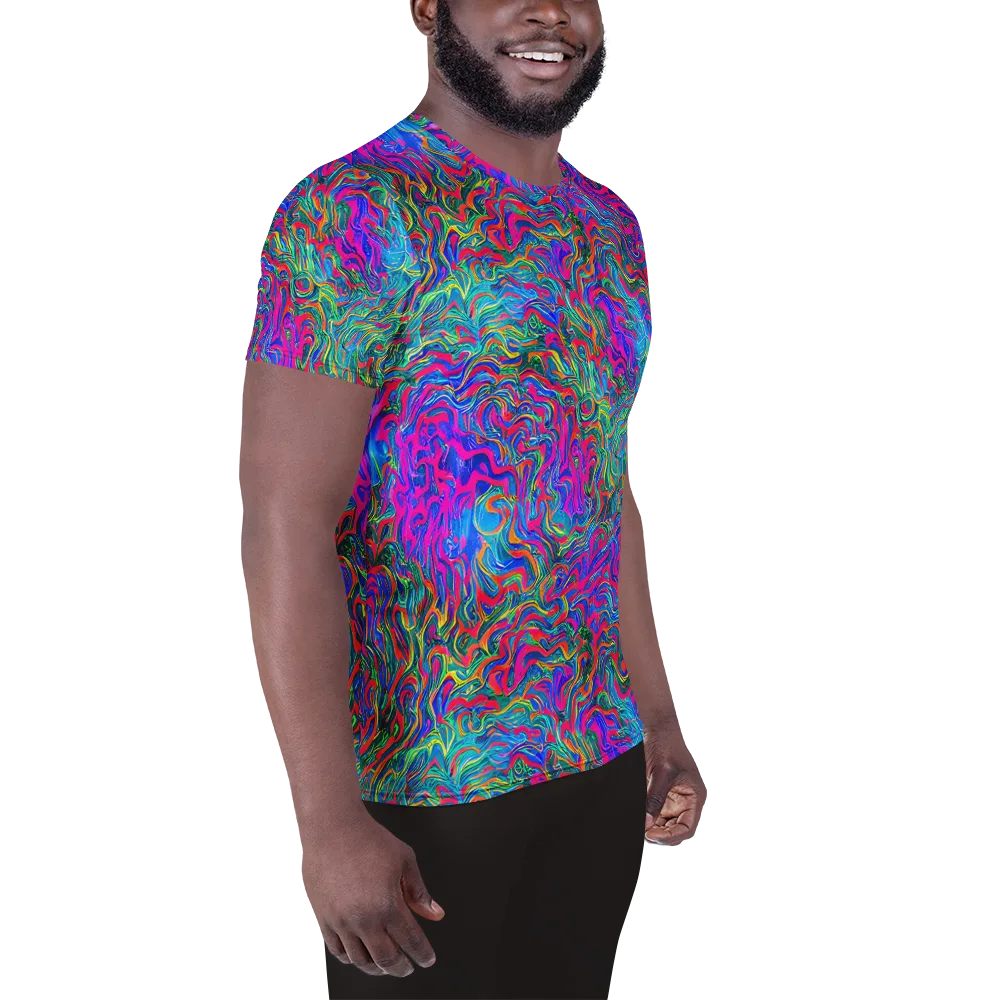 Electric Marmalade on Men's Athletic T-Shirt — Right
